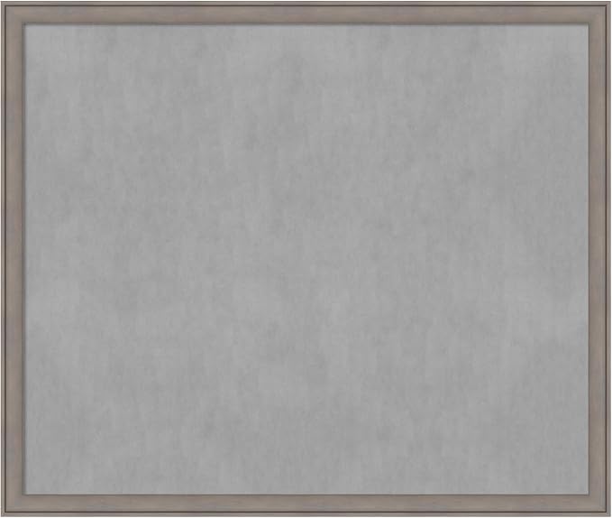 Amanti Art Grey Framed Magnetic Board 43x51 Oversize Vision Board by AmantiArt
