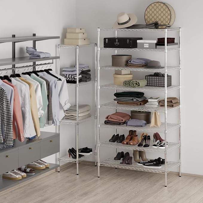 Regal Altair 24" Deep x 42" Wide x 86" Height Wire Shelving Kit | 8-Tier | NSF - Image 5