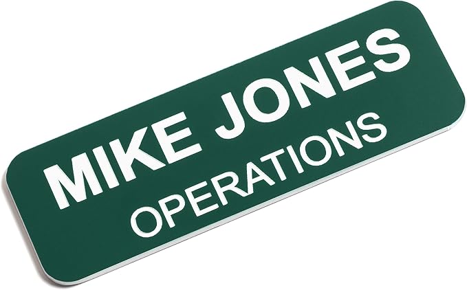 Custom Engraved Name Tag Badges – Personalized Identification by ProvidenceEngraving