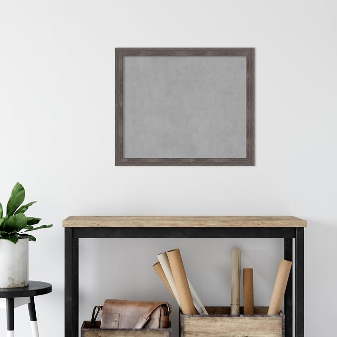 Amanti Art Grey Framed Magnetic Board 23x27 Medium Vision Board - Image 5