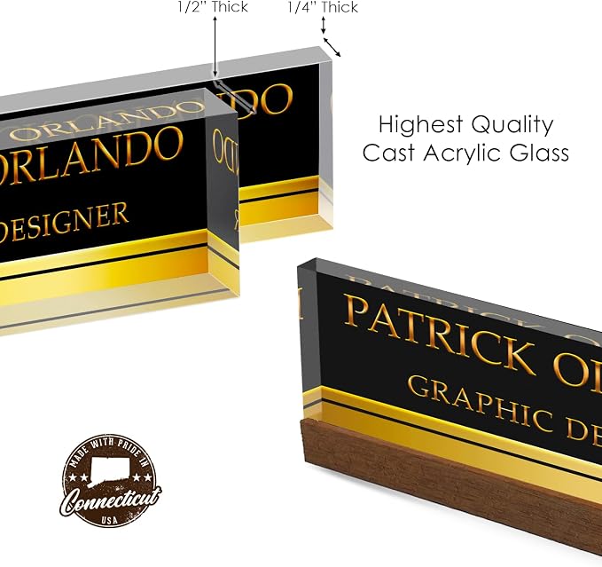 Artblox Personalized Office Desk Name Plate - Image 9