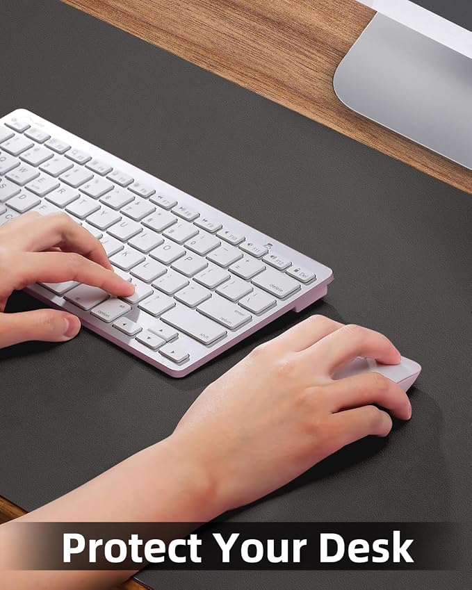 PULeather Non-Slip Desk Mat, Large Mouse Pad & Laptop Desk Pad - Image 3