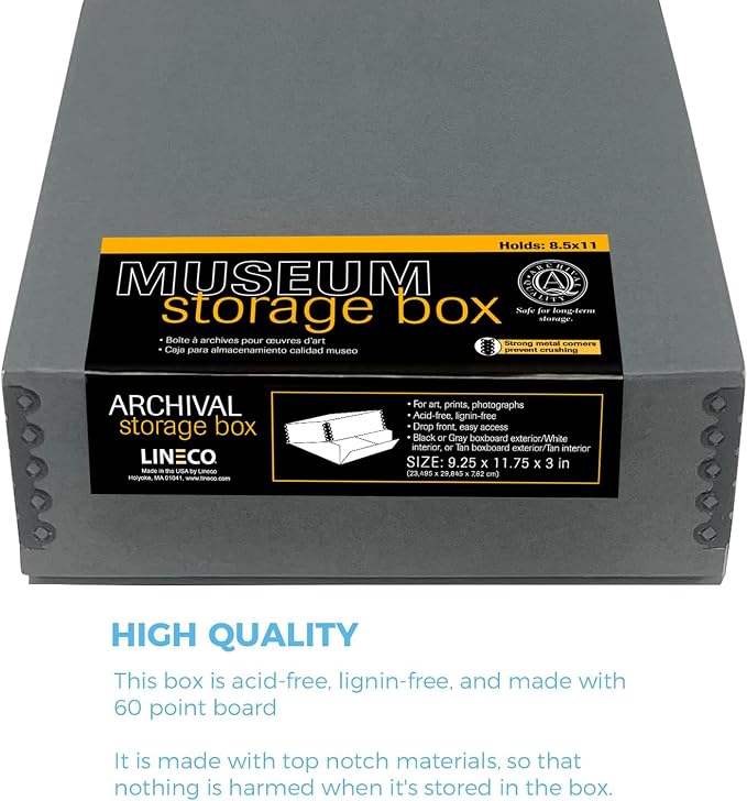 Lineco Archival Museum Storage Box - Image 4
