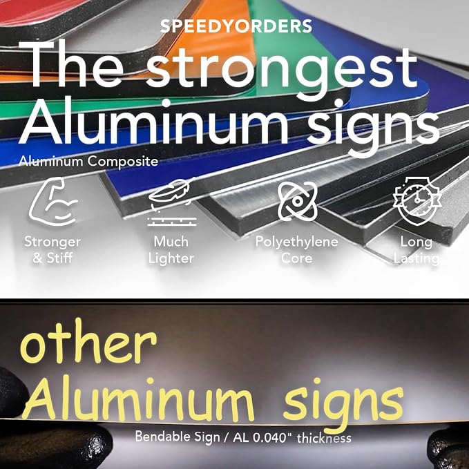 SPEEDYORDERS Custom Outdoor Metal Signs, Personalized Aluminum Signs, - Image 2