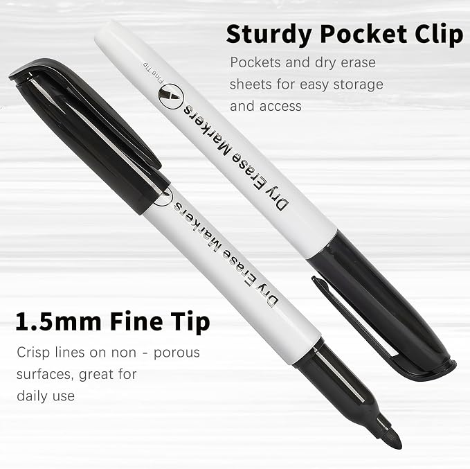 Birebebys 108 Count Dry Erase Markers Bulk, Fine Tip Whiteboard Markers - Image 2