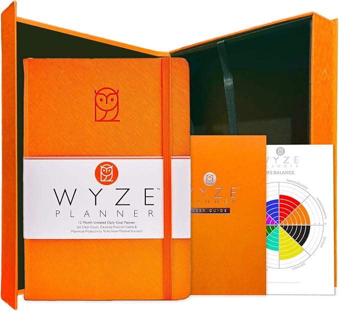 Wyze Planner Undated Daily Planner – 1-Year B5 Productivity Organizer by WYZEPLANNER
