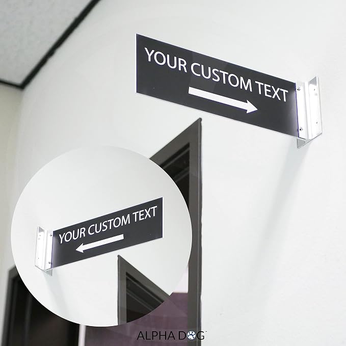 ALPHA DOG SIGNS Custom Projecting Hallway Sign, Personalized Indoor Outdoor - Image 4