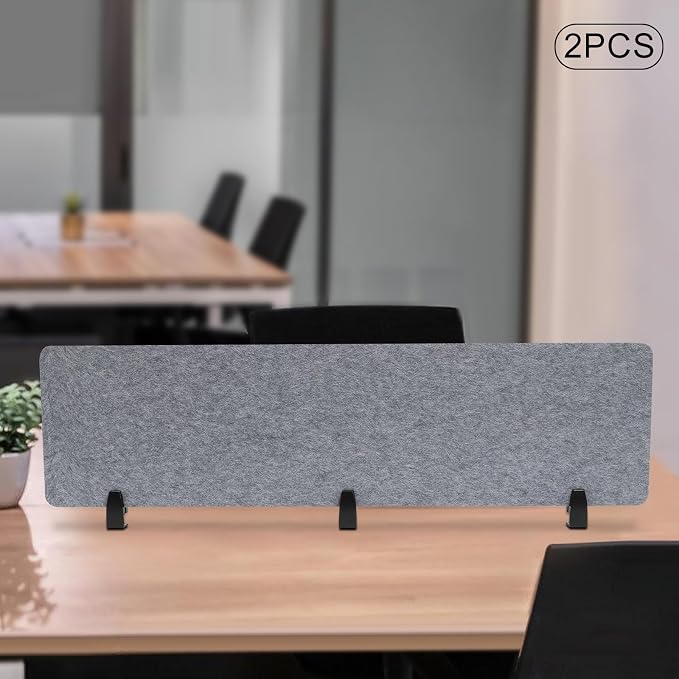 2pcs Privacy Panel, Standing Desk Divider 60"x16" Desktop Office Furniture - Image 8