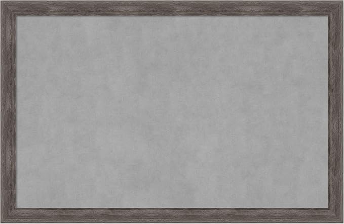 Amanti Art Grey Framed Magnetic Board 23x35 Large Vision Board by AmantiArt