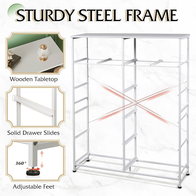 WLIVE Tall White Dresser for Bedroom - Image 7