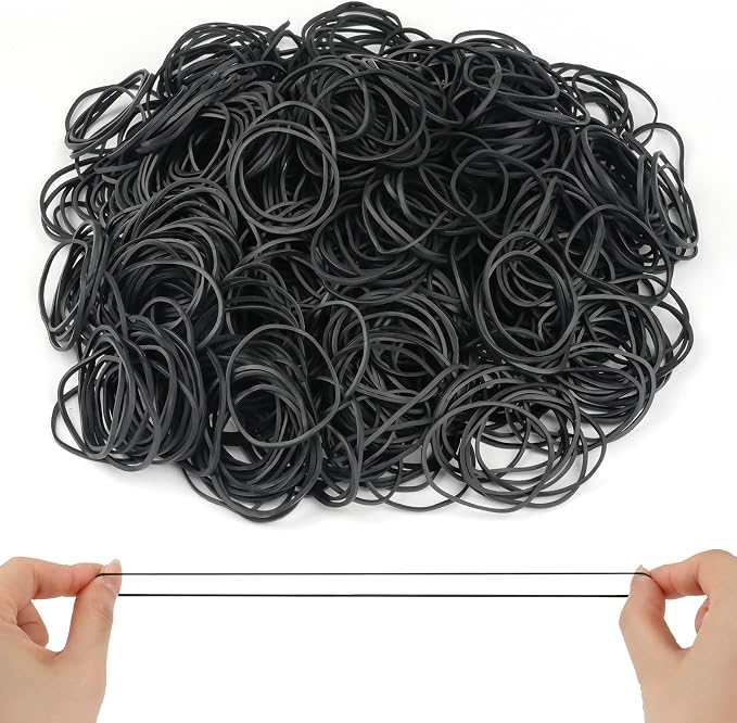 MOWPOG 700 Pcs Rubber Bands, Size #16 Reusable Elastic Rubber Band by MOWPOG