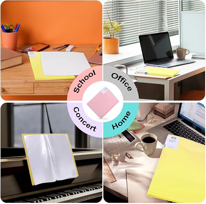 Phyxin Portfolio Binder, 60-Pocket Portfolio Folder 8.5" x 11", Displaying 120 - Image 5
