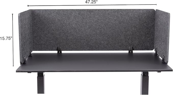 ReFocus™ Raw Clamp-On Acoustic Desk Divider – Reduce Noise and Visual - Image 6