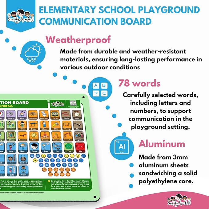Weather-Proof Aluminum School Playground Communication Board - Image 6