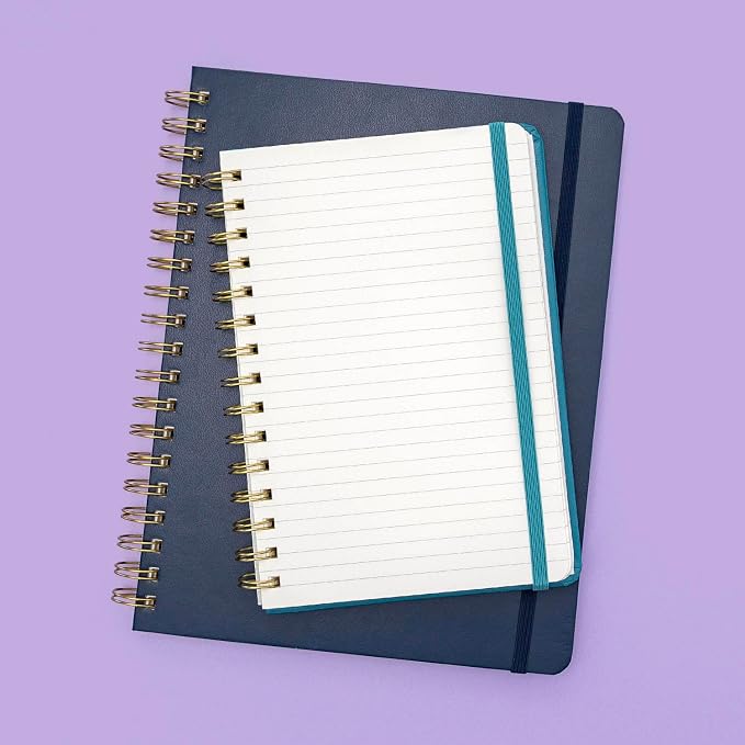 PAPERAGE Lined Spiral Journal Notebook, 160 Pages, Large B5 Hardcover Journal - Image 6