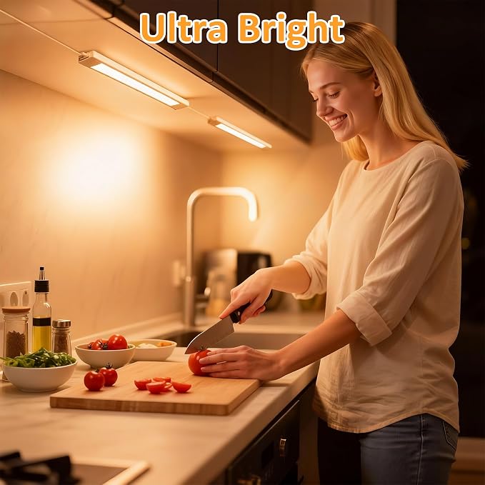 maylit Under Cabinet Lighting Plug in, Renter Friendly Lamp, Wired 110V 120V - Image 2