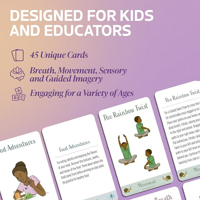 Mindfulness Cards for Kids, Meditation and Brain Focus for Yoga Classroom - Image 4