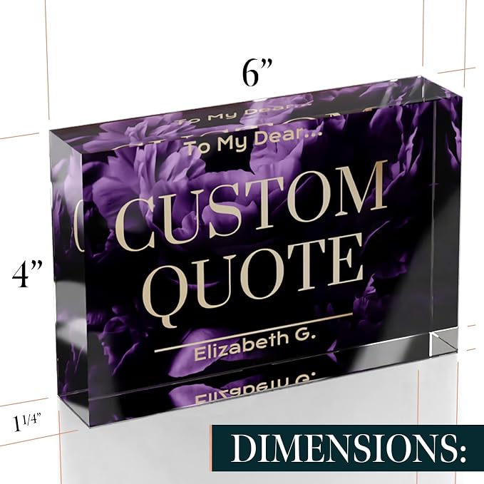 Custom Acrylic Sign Personalized, Custom Desk Name Plate, 18 Styles, - Image 7