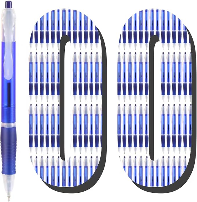 Aozora Retractable Pens Ballpoint Super Smooth Writing Pens Bulk 100 pack by Aozora