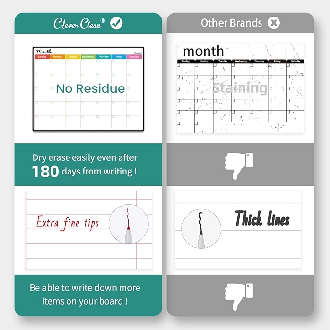 Magnetic Dry Erase Monthly Calendar Set - Image 4