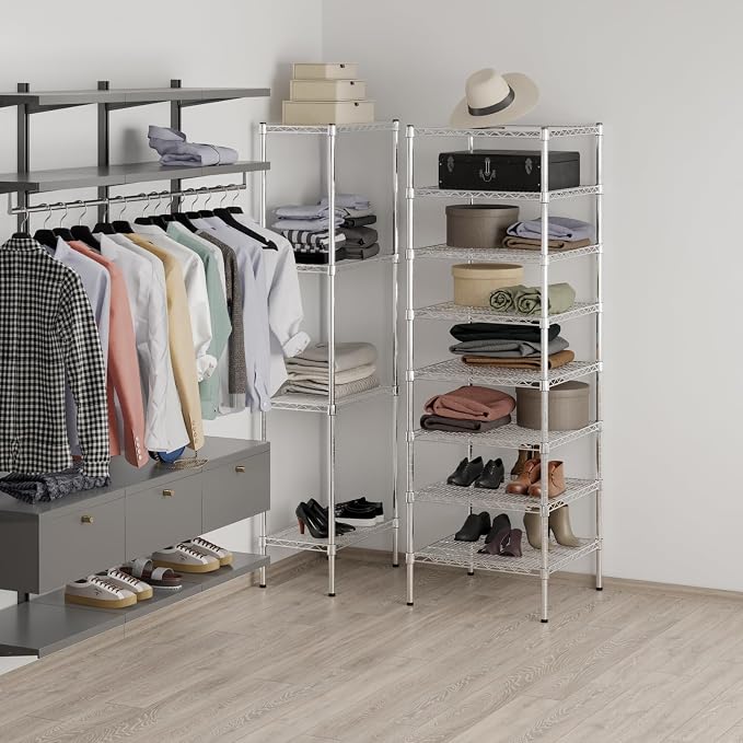 Regal Altair 24" Deep x 24" Wide x 74" Height Wire Shelving Kit | 8-Tier | NSF - Image 4
