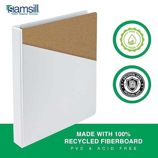 Samsill 2 Inch 3 Ring Binders, Made in USA, Economy Round Ring, 425 Sheet - Image 4