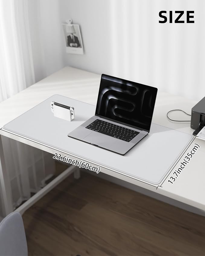 Non-Slip Desk Pad, Mouse Pad, Waterproof PVC Leather Desk Table Protector - Image 5