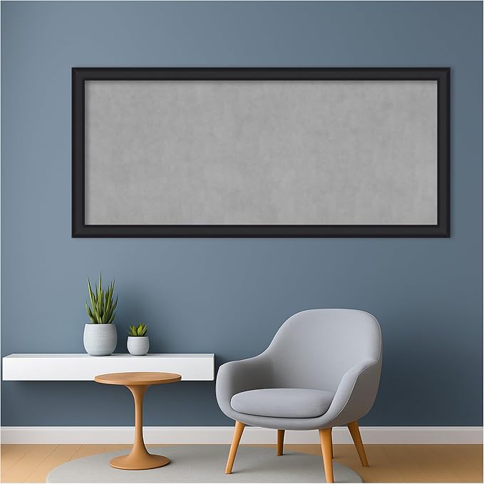 Amanti Art Black Framed Magnetic Board 23x51 Oversize Vision Board - Image 5