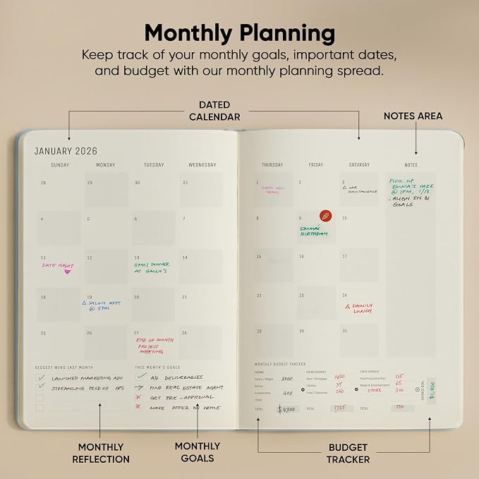 Dated, 2026 Planner, 8.5" x 11" - Image 5