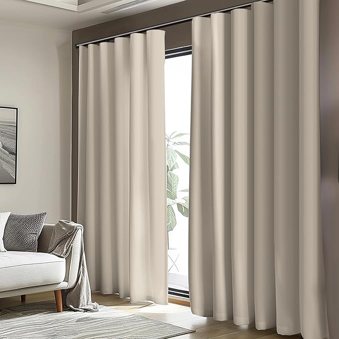 Cbsroro Room Divider Blackout Curtain Track Curtains Wall Dividers Panels Screen - Image 3