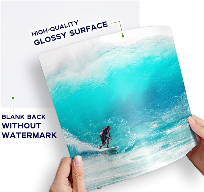 Glossy Photo Paper 8.5x11 Inch, Goefun 200GSM/54LB Inkjet Printer Paper - Image 4