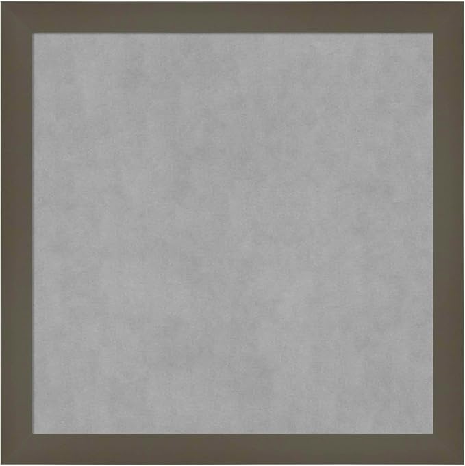 Amanti Art Grey Framed Magnetic Board 13x13 X-Small Vision Board by AmantiArt