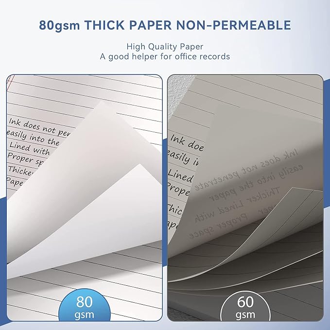 Nichela 5" x 8" Note Pads 6 Pack of Legal Pads 30 Sheets Notepad College Ruled - Image 5