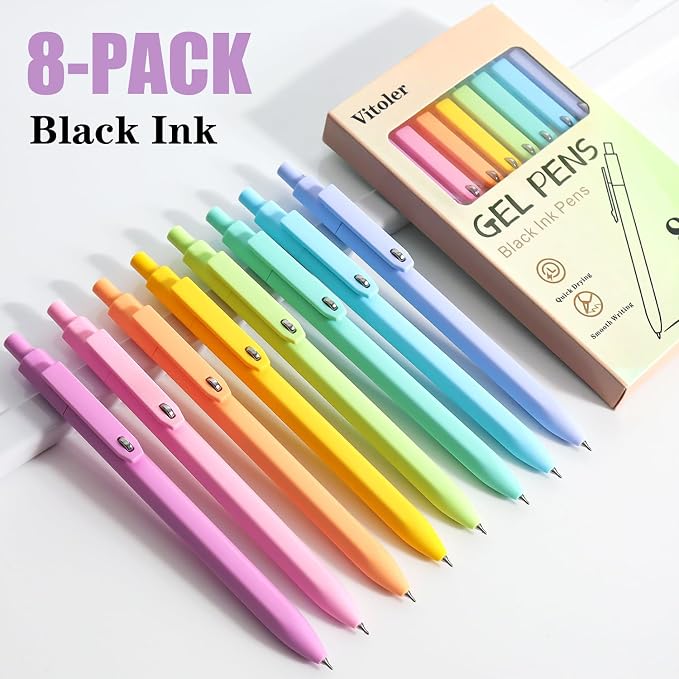 Piochoo Gel Pens, 0.5mm Cute Pens - Image 2