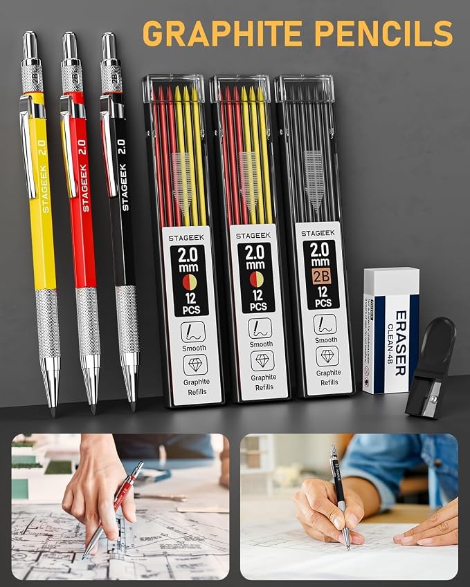 STAGEEK 22 Pack Carpenter Pencil Set - Image 3