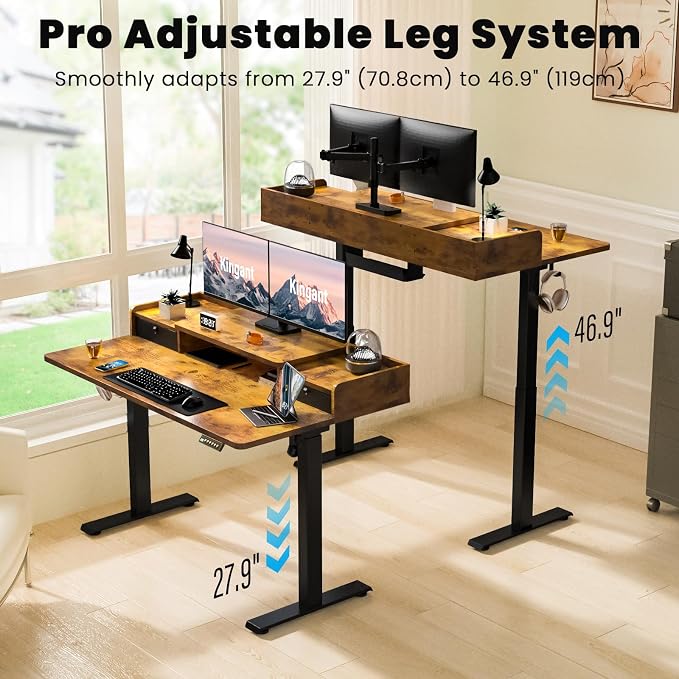 Kingant 55 x 30 Inch Electric Standing Desk - Image 4