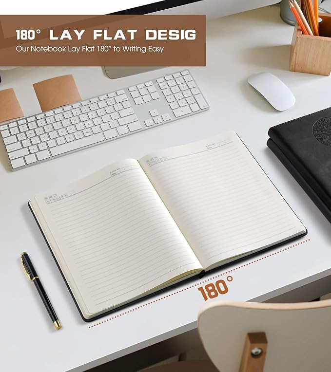 Biuwory Lined Journal Notebook for Women Men, 256 Pages B5 Large Hardcover - Image 6