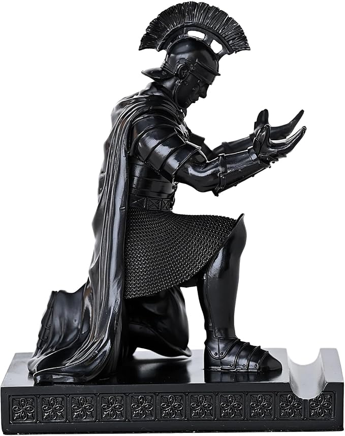 CYXStar Roman Praetorian Prefect Warrior Knight Pen Holder Desk Ornament Resin - Image 7