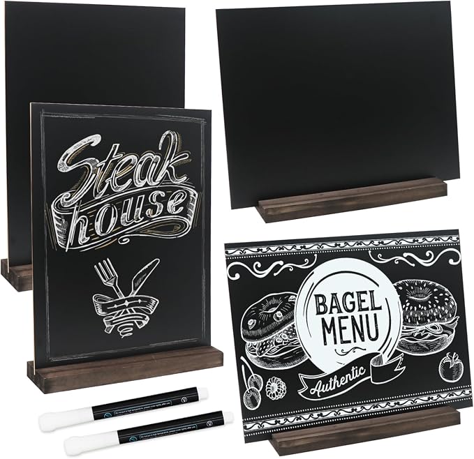 GUKBIAY Tabletop Chalkboard Sign - Image 3