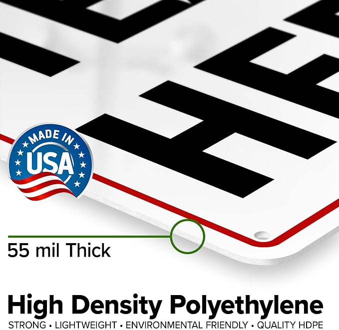 Custom Arrow, Custom Directional Sign, Up Arrow, 10x14 Inches, 55 mil thick HDPE - Image 3