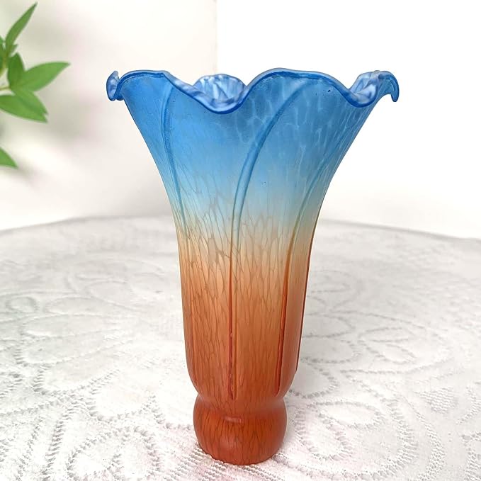 Bieye LS22 Lily Flower Blown Glass Lampshade - Image 5