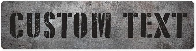 Custom Sign, Custom Street Sign, 11 Font Colors, 13 Font Styles, 4 Hole Options by MySignCenter