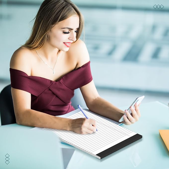 AILZFEI 3 Pack Legal Pads 8.5 x 11 inch Notepad, 30 Sheets per Note Pads Wide - Image 7