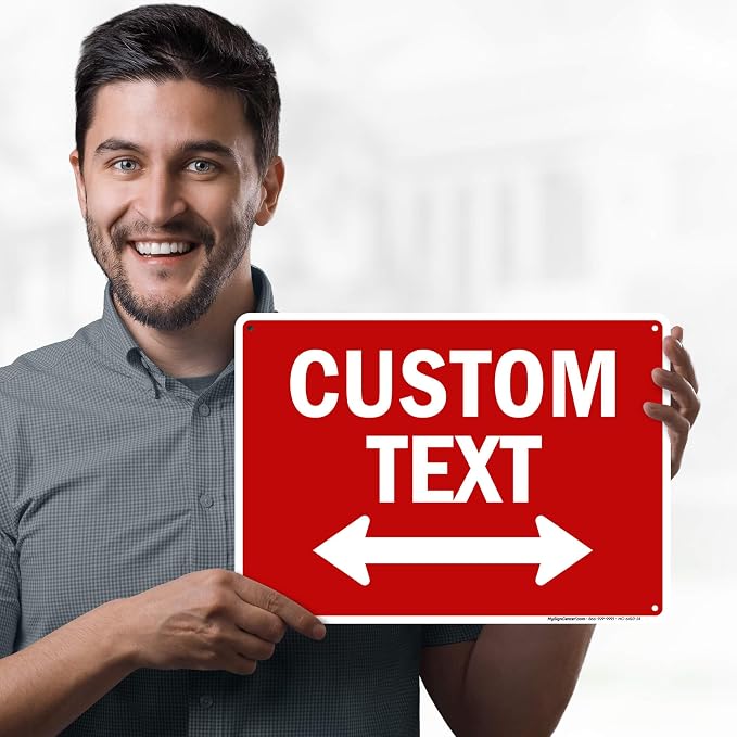Custom Arrow, Custom Directional Sign, Two way Arrow, 10x14 Inches, Rust Free - Image 2