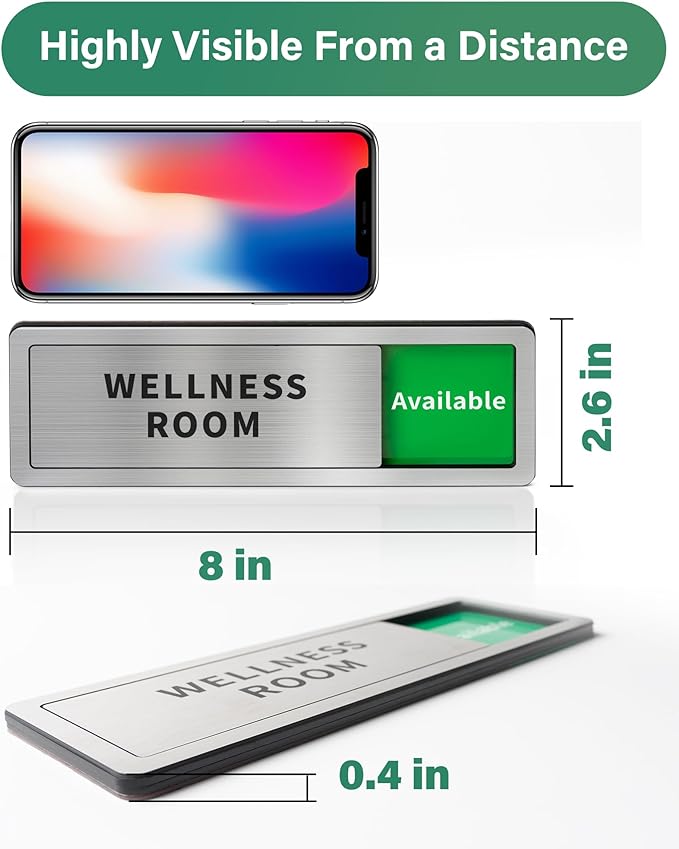 Office Door Signs Do Not Disturb, In Use/Available Slider Sign - Image 2