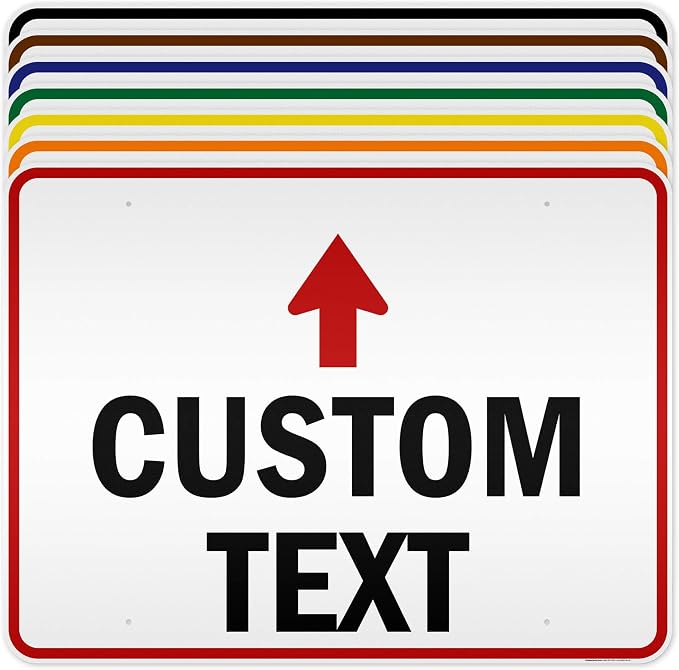 Custom Arrow, Custom Directional Sign, Up Arrow, 36x48 Inches, Reflective by MySignCenter