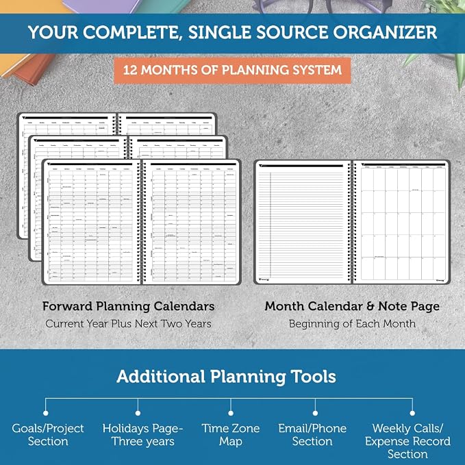 Planner Pad Spiral Bound January-December 2026/ Calendar Year 6 3/4" x 8 1/2" - Image 4