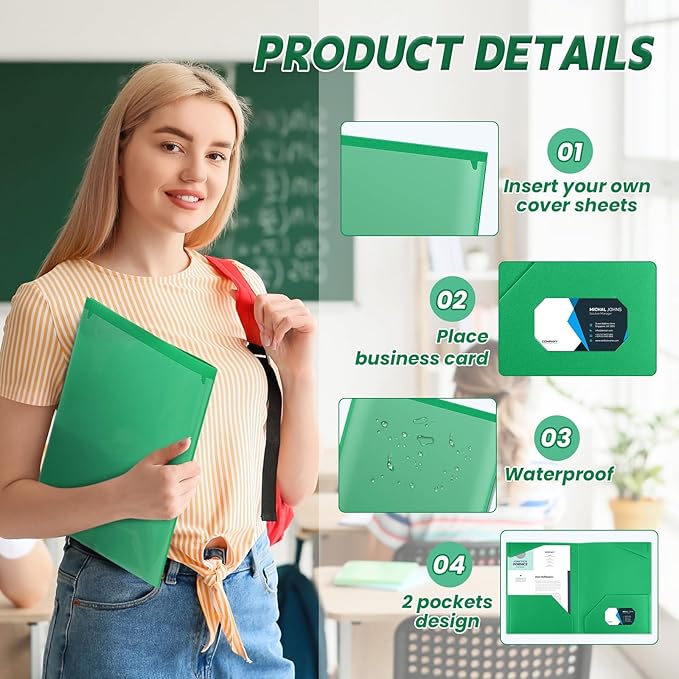 Henoyso 36 Pcs Plastic Folders - Image 3