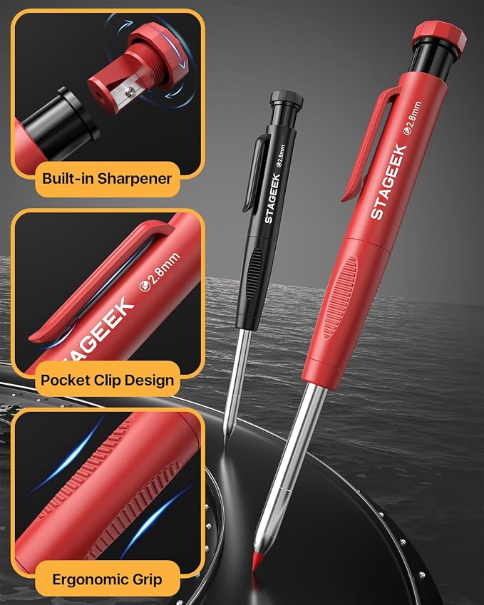 STAGEEK 2PCS Carpenter Pencils - Image 6