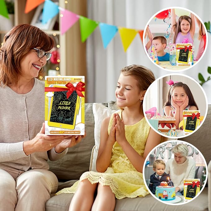 BUKEBU LCD Writing Tablet Doodle Board, 10.5 inch Colorful Drawing Pad - Image 6